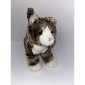 Douglas Cuddle Toys Zigby Gray Stripe Tabby Cat # 4024 Stuffed Animal Toy